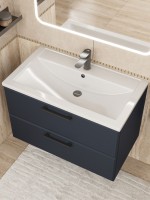 Раковина для ванной Uperwood Foster 80 см, белая глянцевая