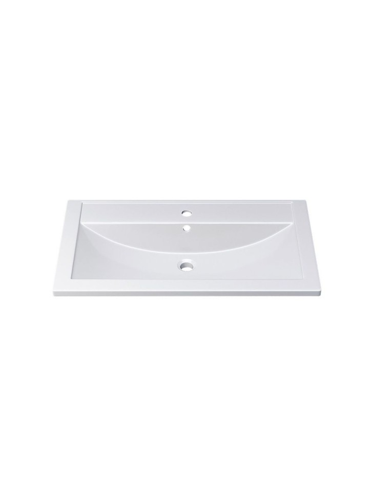 Раковина для ванной Uperwood Foster 80 см, белая глянцевая