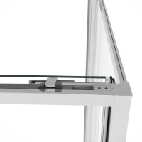 Душевой уголок Slim Soft VSR-1SS8015CL, 1500*800, хром, стекло прозрачное