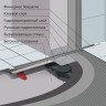 Желоб BERGES водосток SUPER Slim 400, матовый хром, S-сифон D50 H60 боковой