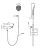 Смеситель для ванны Feerie VTFW-5FE2MB, черный