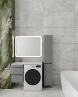 Тумба подвесная STYLE LINE "Даллас 100" Люкс Плюс серая под раковину ESTETUS Даллас 1000*480 левый