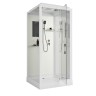 Душевая кабина Niagara Standart ST80/15Q (80х80х215) квадрат,поддон 15см,распашная,проф.белый,3 места