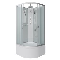 Душевая кабина Niagara Classic NG-2307-14BKT (80х80х210) высокий поддон(40см),стекло матовое,4 места