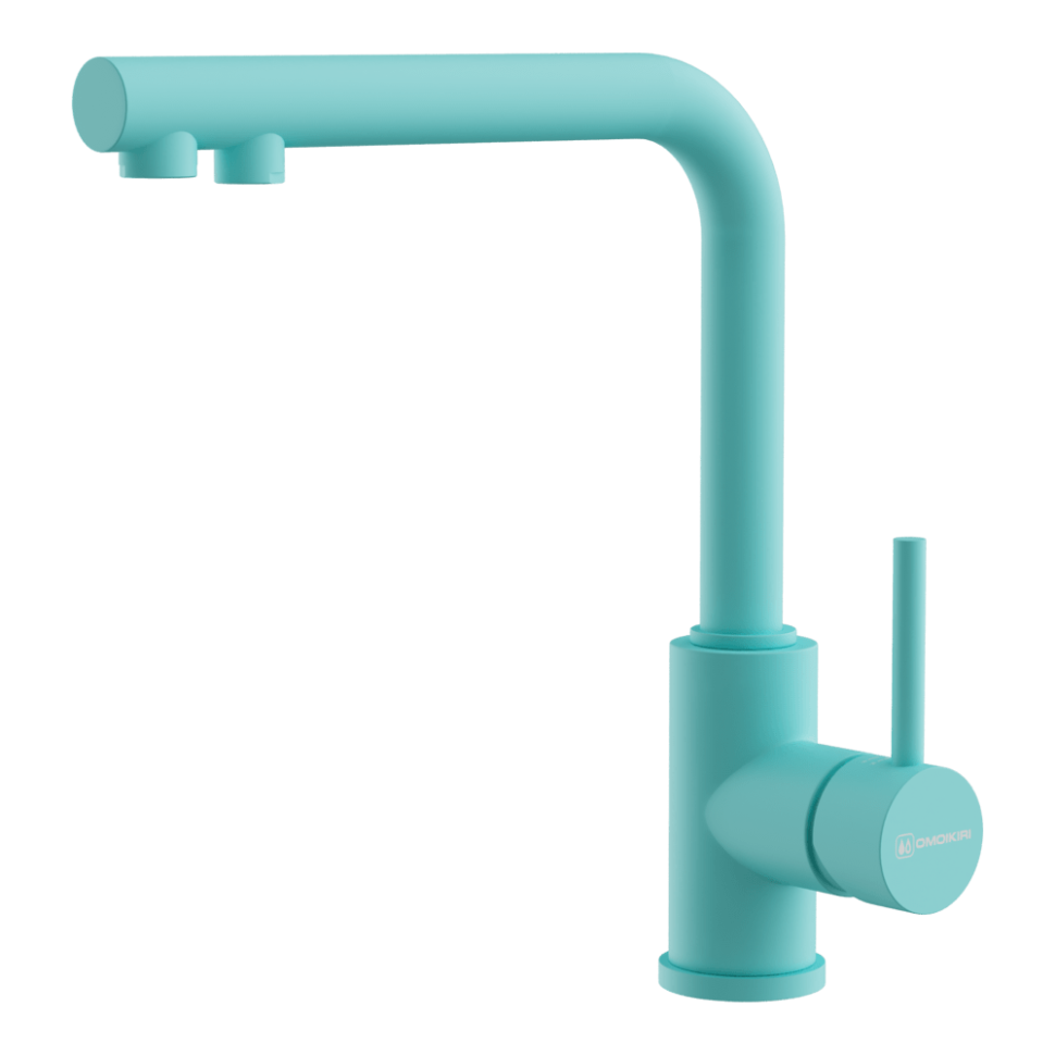 Смеситель для кухни Omoikiri Nakagawa 2 Plus-AZ латунь/azur blue