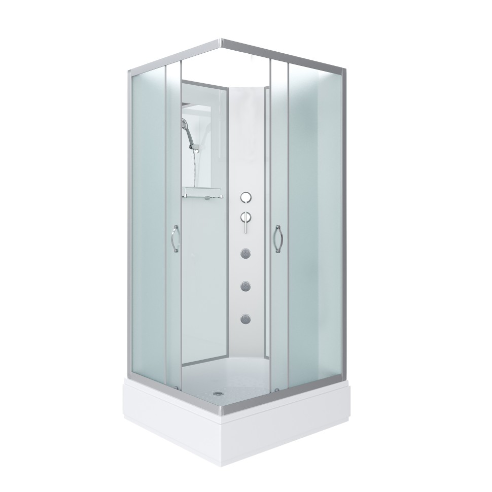 Душевая кабина Niagara Classic NG-33984-14QBKG (90х80х200) средний поддон(26см),стекло матовое,4 места