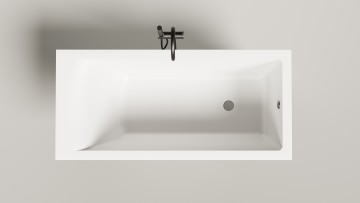 Ванна встраиваемая CASCATA 150x70  покраска по RAL полностью S-Sense Матовый