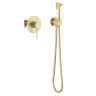 Смеситель встроенный с гигиеническим душем Timo Saona 2389/17SM золото матовое