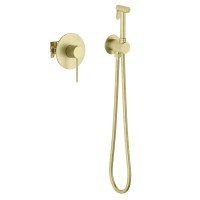 Смеситель встроенный с гигиеническим душем Timo Saona 2389/17SM золото матовое