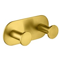 Вешалка-2 крючка Timo Saona 13014/20 золото шлифованное