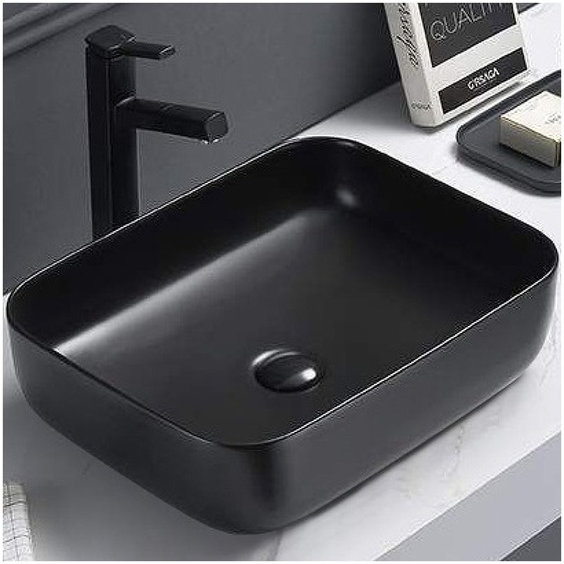Раковина Ceramalux накладная 2105B цвет черный