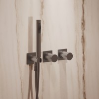 Душевой комплект Альто (Alto) VSFW-6AL1GM встраиваемый, 2 режима, 30см S304 верх душ, вороненая сталь