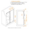 Душевая дверь RGW PA-114-Gb (Прозрачное, 1400, 4657832444555)