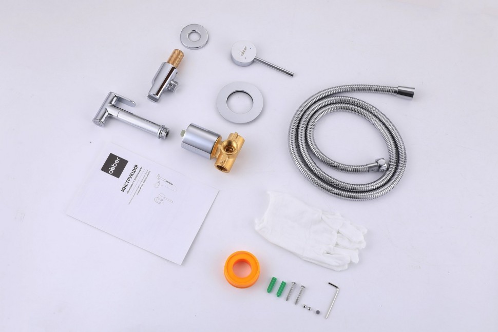 Смеситель ABBER Emotion AF8825 с гигиеническим душем, хром