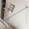 Душевая перегородка Волк-Ин (Walk-In) VSW-1HP110FLBN, 1100*2000, брашированный никель, стекло рифленое