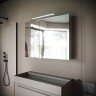 Зеркальный шкаф для ванной комнаты SANCOS Hilton 1000x148х740 мм, с LED подсветкой, арт.Z1000