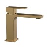 Смеситель для раковины Cube VBF-1C01BG однорычажный, брашированное золото