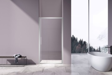 Душевая дверь Слим 8мм (Slim 8mm) VDP-4SL100CL, хром, стекло прозрачное