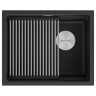 Мойка LUMI-PRO 55 UNI, IT-GRANIT, LU-PRO 55-AN, антрацит, 550х450, Paulmark