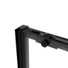 Душевая дверь Slim Soft VDS-1SS140CLB, 1400, черный, стекло прозрачное
