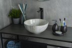Раковина Gid Mnc487 54435 накладная под камень глянцевая 32x32x14