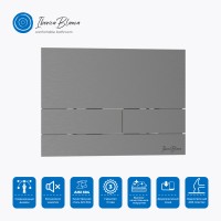 Кнопка смыва IBERICA BLANCA INOX-S нержавеющая сталь, вороненая сталь (IB.B016.02)