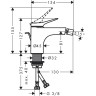 Смеситель для биде Hansgrohe Vivenis хром (75200000)