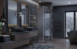 Душевое ограждение Ambassador Diamond 12011102 (100х100х200) четверть круга,хром,стекло прозрачное,распашная,1 место