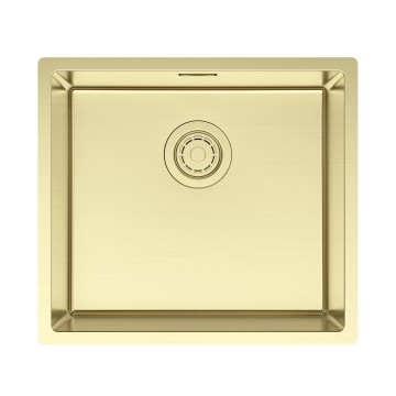 Мойка LASSAN 49 UNI, нерж. сталь, LA49-LG, светлое золото, 490х440мм, Paulmark