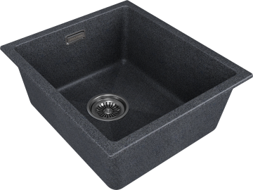 Мойка LUMI 41UNI, IT-GRANIT, LU41-DG, графит, 410х460, Paulmark