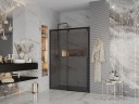 Дверь в нишу Ambassador Intense 110022201IBB (120х200) черный,стекло тонированное,раздвижная,1 место