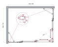 Душевой уголок BelBagno LUCE-AH-22-145/110-C-Cr