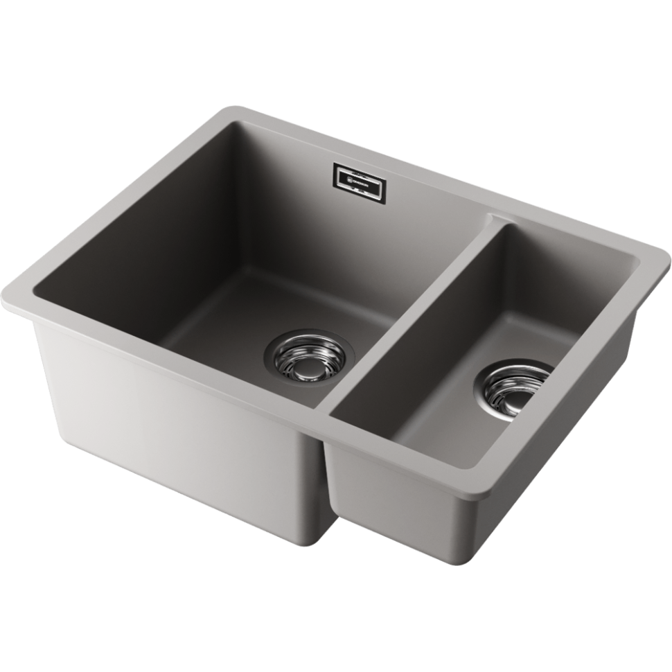 Кухонная мойка Omoikiri Kata 55-2-U-GR Artgranit/leningrad grey