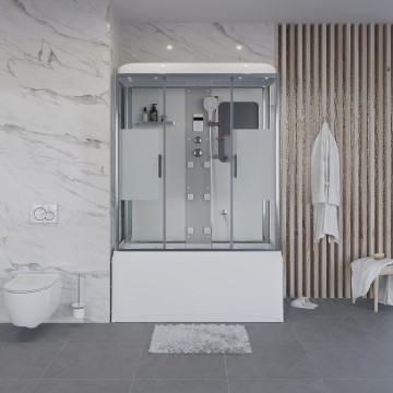 Душевая кабина Niagara Ultra NG-3170-01 (170х75х220) высокий поддон(56см),стекло матовое,4 места