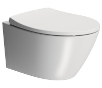 Унитаз подвесной безободковый GSI MODO 9816FR509 520 мм х 370 мм, с Swirlflush, с креплением, цвет Белый матовый (старый артикул 981609 / 9816FR209)