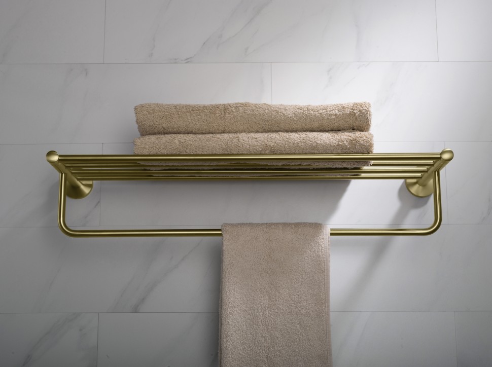 Полка для полотенец Timo Saona 13058/17 золото матовое