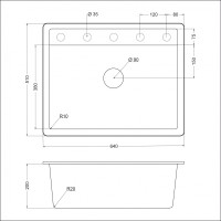 Кухонная мойка ЕМАR EMQ-1640.Q EMQ-1640.Q Антрацит