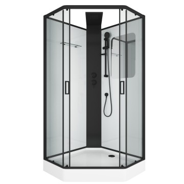 Душевая кабина Grossman Elegans GR250D (100х100х217) дверь раздвижная,5 мест