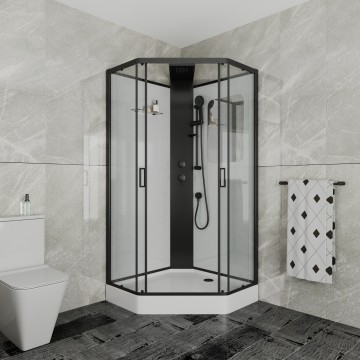 Душевая кабина Grossman Elegans GR250D (100х100х217) дверь раздвижная,5 мест