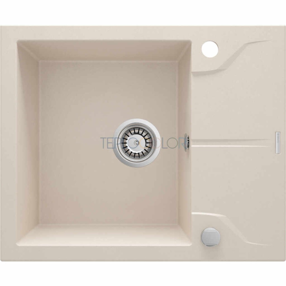 Гранитная мойка, 1-чаша с осушкой