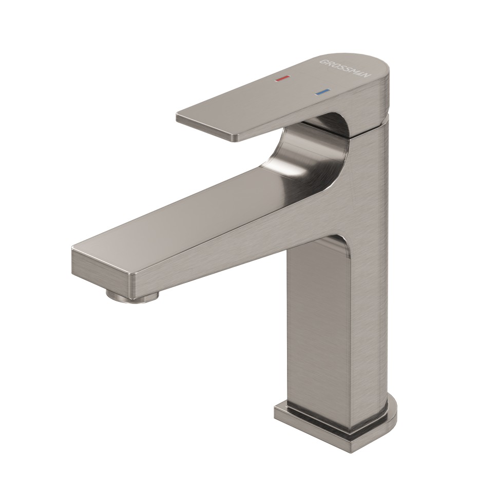 Смеситель для раковины Grossman Classic 510.K35.04.120 брашированный никель,1 место