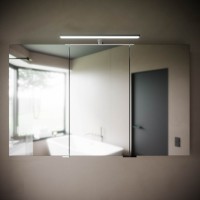 Зеркальный шкаф для ванной комнаты SANCOS Hilton 1200x148х740 мм, с LED подсветкой,арт. Z1200