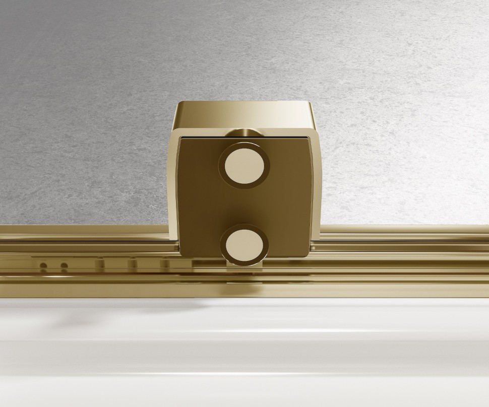 Душевая дверь Волк-Ин (Walk-In) VDS-4WSL120CLG-R, 1200, брашированное золото, стекло прозрачное, правая