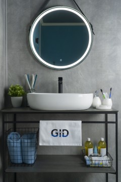 Раковина Gid N9026a 51112 накладная белая 60x40x15