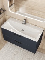 Раковина для ванной Uperwood Foster 100 см, белая глянцевая