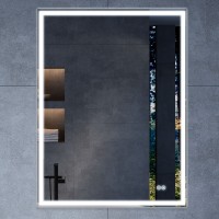 Зеркало LED VLM-3VN700-2 700х800 c сенсорным выключателем и диммером, антизапотевание