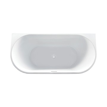 Ванна акриловая Vincea VBT-421-1700MW, 1700*800*580, цвет белый матовый, щелевой перелив, слив белый