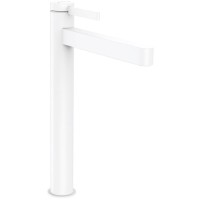 Смеситель Hansgrohe Finoris для раковины, 1 отверстие, со сливным клапаном Рush-Ореn, цвет: белый матовый 76070700