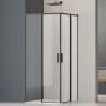 Душевой уголок Soft 2 VSS-3SO2800CLB, 800*800, черный, стекло прозрачное