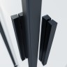 Душевой уголок Soft 2 VSS-3SO2800CLB, 800*800, черный, стекло прозрачное